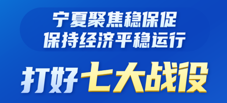 图说｜宁夏聚焦稳保促 保持经济平稳运行 打好七大战役！