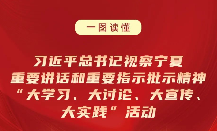 习近平总书记视察宁夏重要讲话和重要指示批示精神“大学习、大讨论、大宣传、大实践”活动，吴忠这样开展→