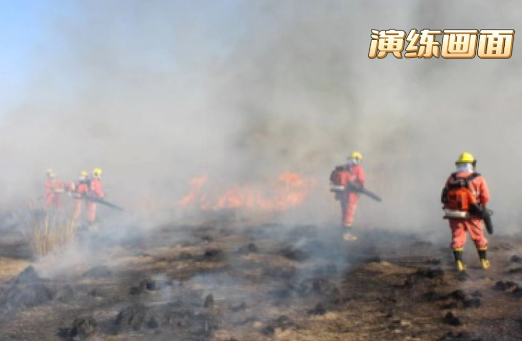 【大学习、大讨论、大宣传、大实践】盐池县首次运用智慧防火系统开展冬春森林草原防灭火实战化应急演练