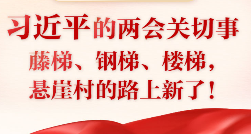 聚焦两会｜两会关切事——藤梯、钢梯、楼梯，悬崖村的路上新了！