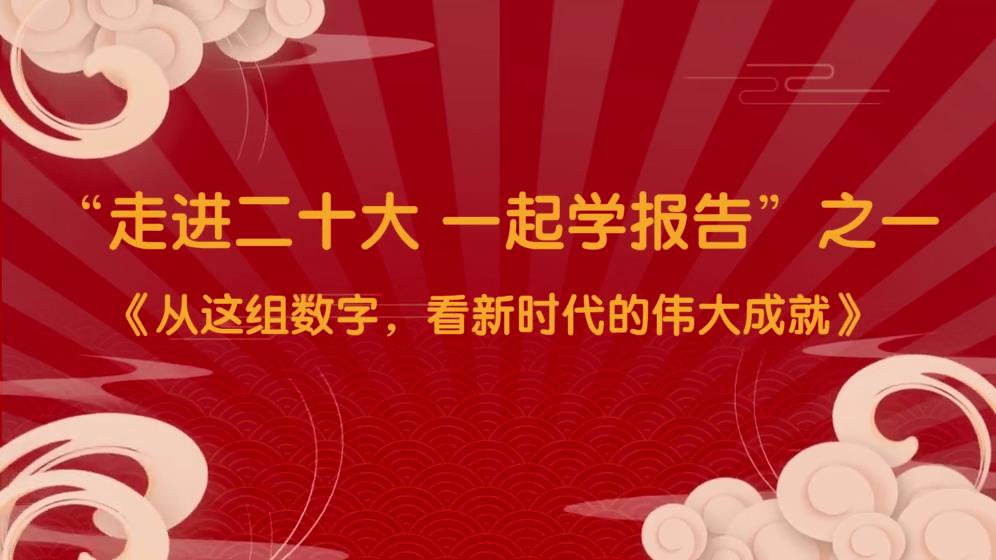 深入学习宣传贯彻党的二十大精神丨数字看成就