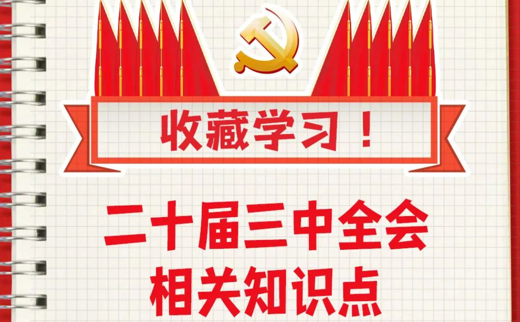 学习贯彻党的二十届三中全会精神 | 学习手账 | 收藏！二十届三中全会知识点  