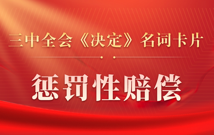 三中全会《决定》名词卡片天天学：惩罚性赔偿