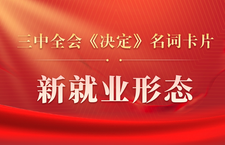 三中全会《决定》名词卡片天天学：新就业形态