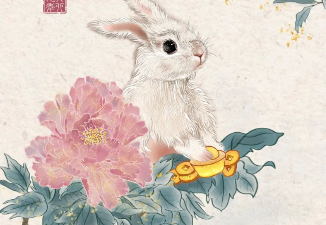 遇兔呈祥！兔年心愿定制版手绘壁纸来了