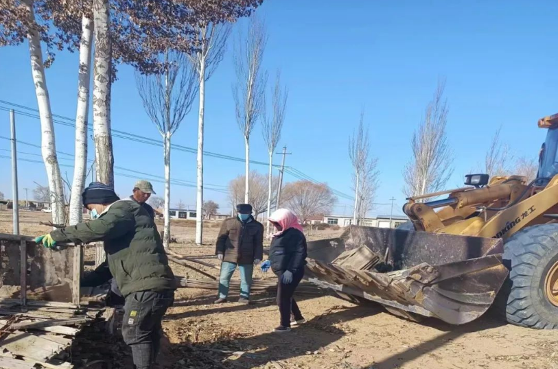 高沙窝镇开展节后环境卫生大整治  