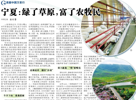 宁夏：绿了草原，富了农牧民 