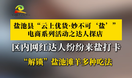 盐池县“云上优货·妙不可‘盐’” 电商系列活动之达人探店——区内网红达人纷纷来盐打卡